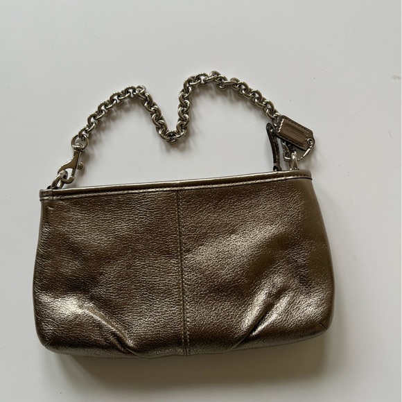 Gently used Coach metallic clutch. - Picture 2 of 2